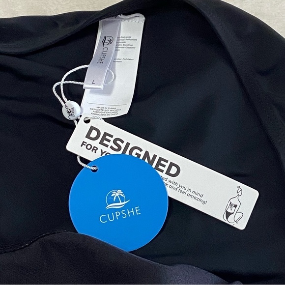 NWT CUPSHE / Black Bikini Bottom Size L - Picture 7 of 10